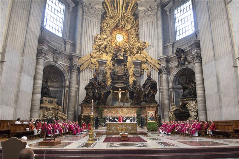 Historic ‘Chair of St. Peter’ on public display in Vatican basilica for ...