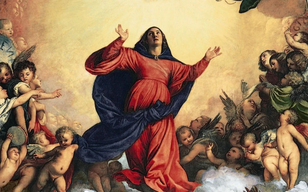 Pintura de la Asunción de la Virgen María en la Basílica de Santa María dei Frari en Venecia, Italia | Crédito: Domino público