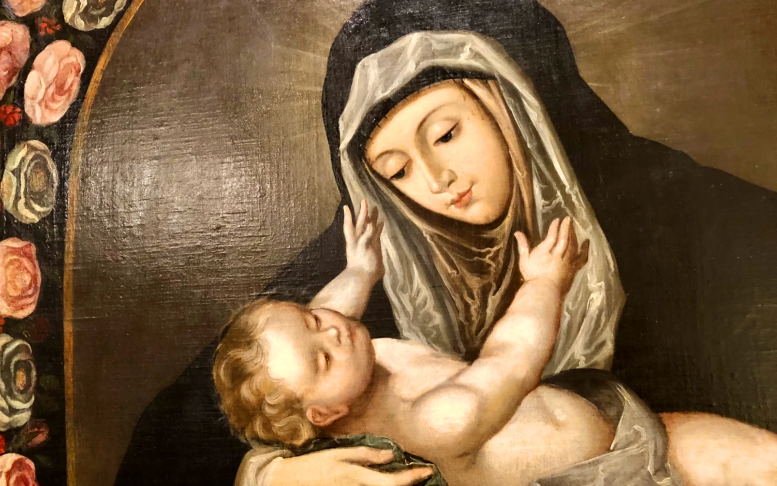 Pintura de Santa Rosa de Lima en la Nunciatura del Perú | Crédito: Abel Camasca - ACI Prensa