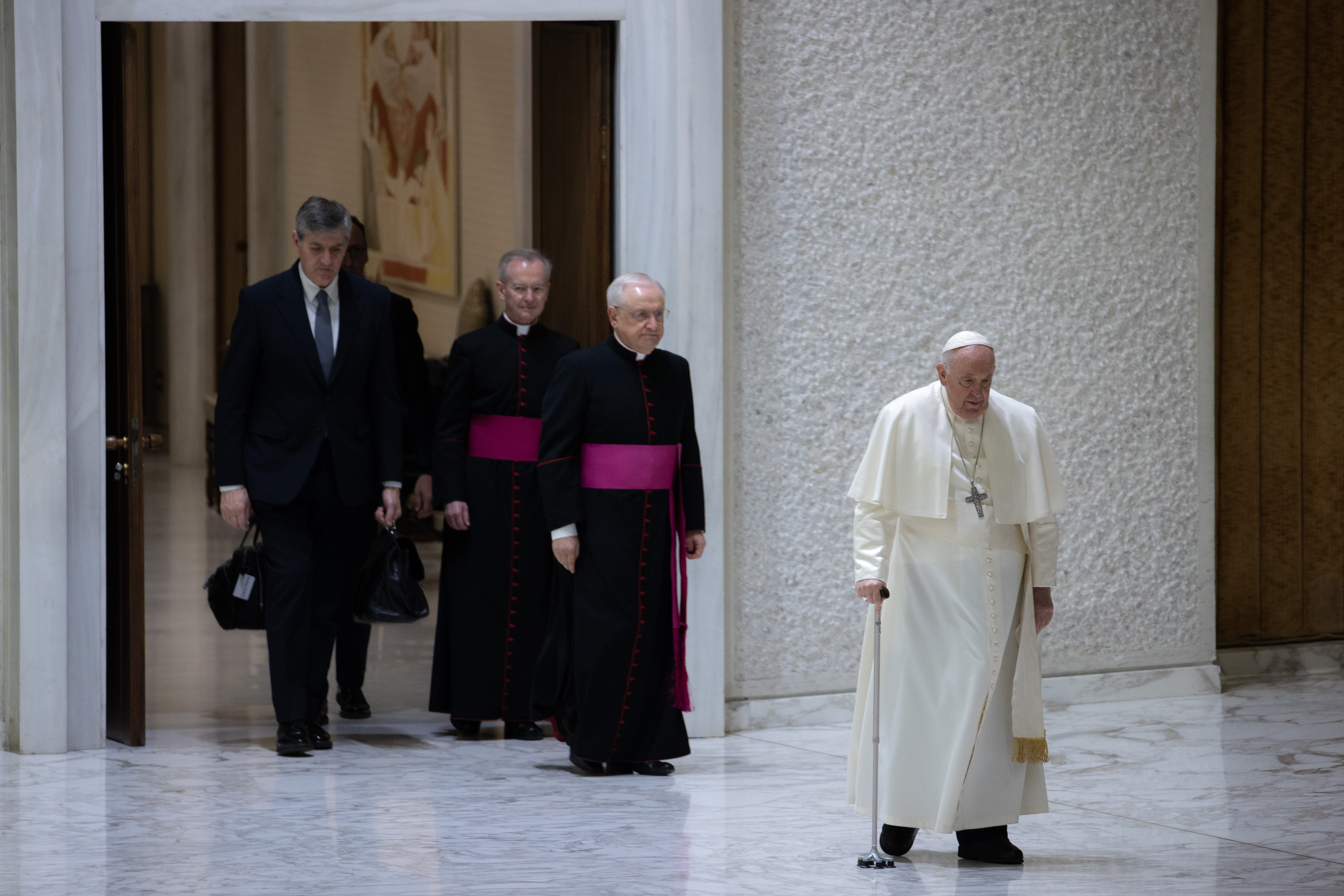 Pope Francis leads Hail Mary for victims of earthquake in Turkey and Syria