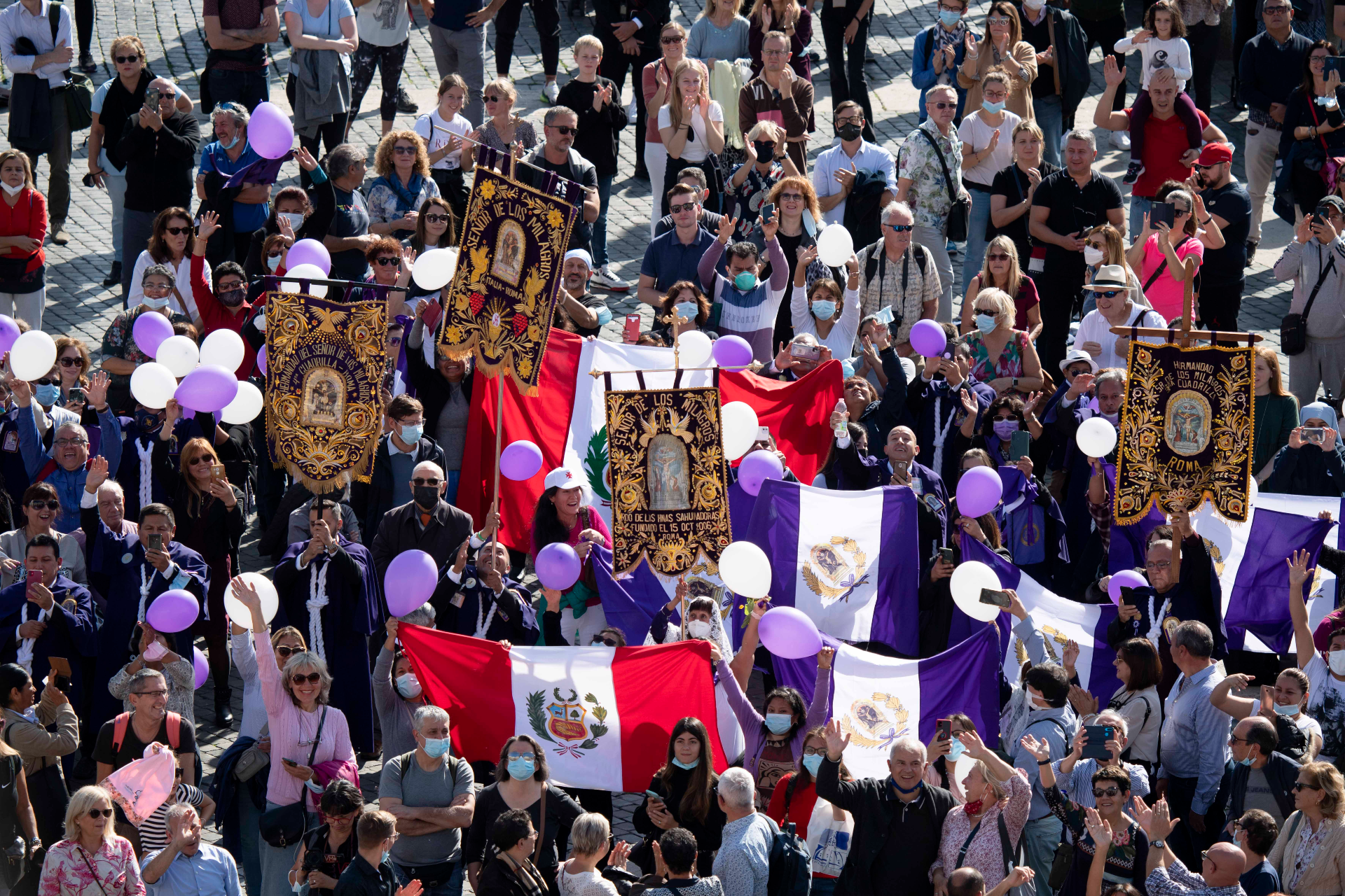 Pope Francis prays the Angelus from the window of the Apostolic Palace on Jan. 6, 2022. Vatican Media