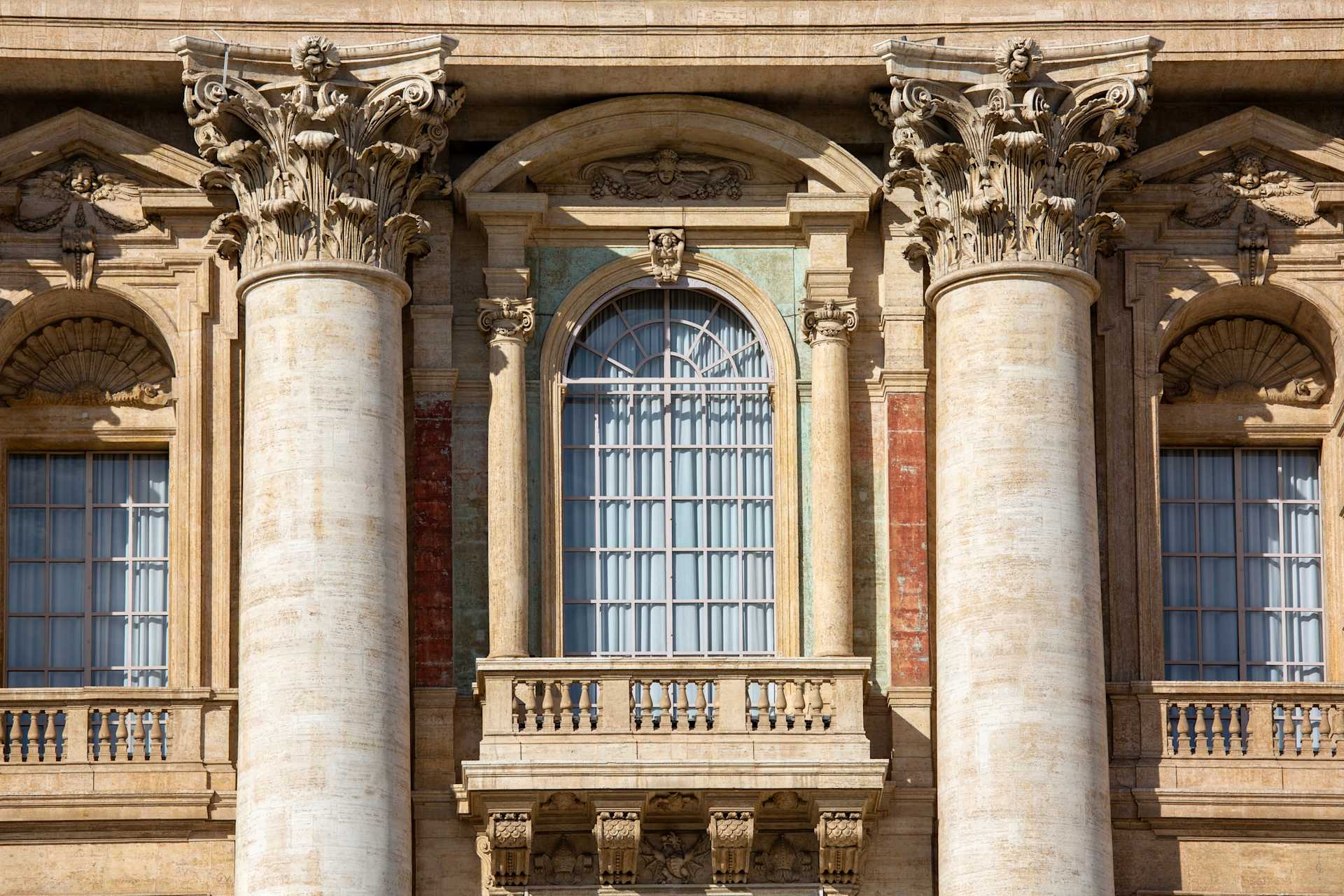 The facade of St. Peter’s Basilica and the central balcony known as the Loggia of the Blessings — where we’ll first hear the new pope’s name announced. | Credit: Jolanta Wojcicka/Shutterstock 