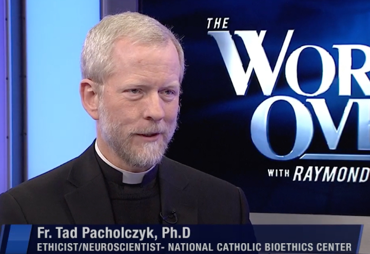 Father Tadeusz Pacholczyk is a senior ethicist at the National Catholic Bioethics Center. | Credit: &ldquo;The World Over with Raymond Arroyo&rdquo;/EWTN News screenshot