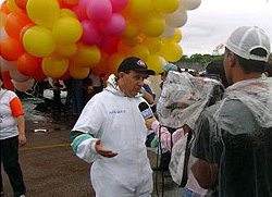 Brazilian priest floating on party balloons for charity is missing