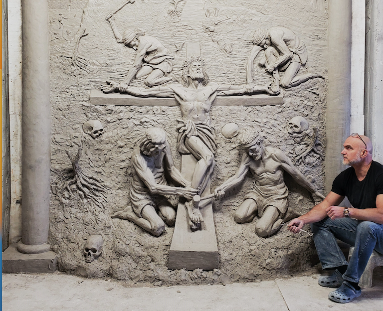 Catholic sculptor Timothy Schmalz readies monumental Stations of