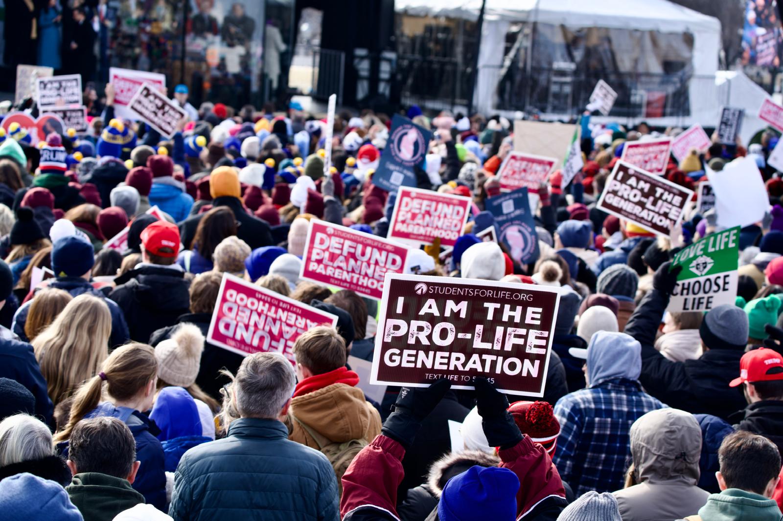Thousands march through the streets of Washington, D.C., for the 52nd annual March for Life on Jan. 24, 2025. | Credit: Migi Fabara/EWTN News