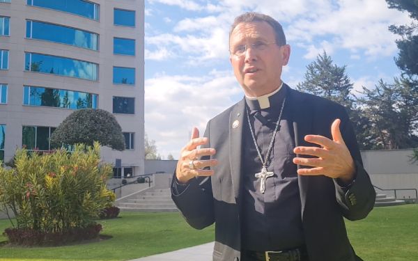 Bishop Andrew Cozzens, seen here in 2024, spoke this week in Minnesota on how to heal and to bring grief before God. | Credit: Diego López Marina/ACI Prensa