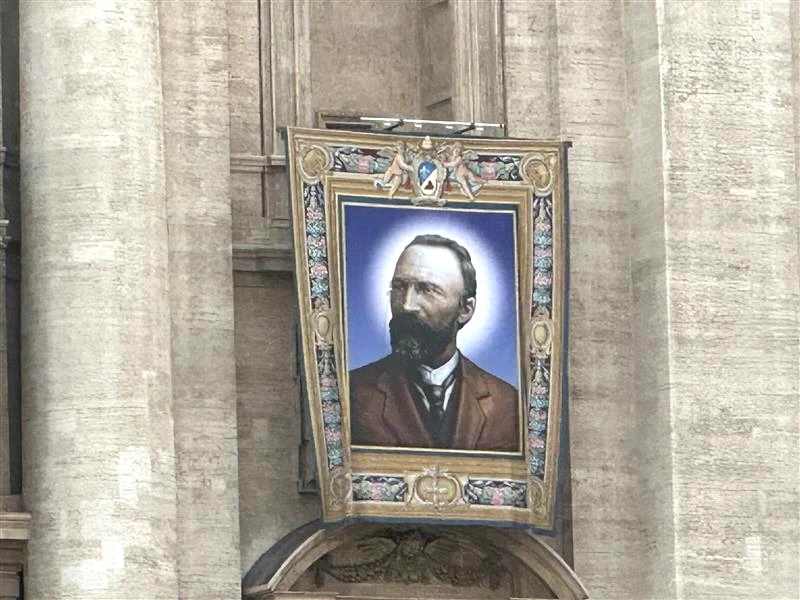 Once an “ordained” Satanic priest, Bartolo Longo underwent one of the most dramatic conversions in recent Church history and was canonized a saint on Sunday, Oct. 19, 2025, in St. Peter’s Square. | Credit: Courtney Mares/CNA