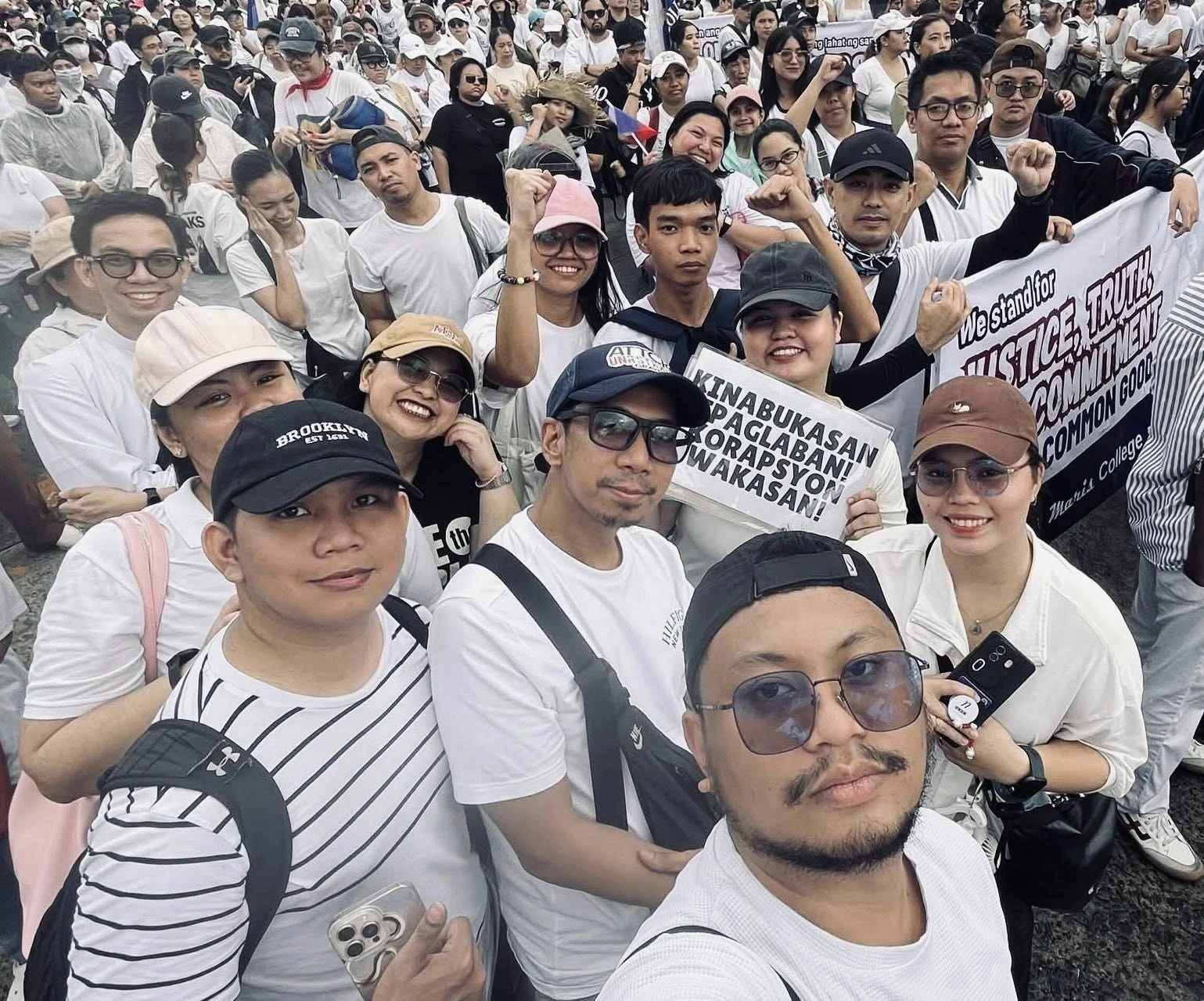 Students, youth, and others participate in a protest rally against corruption in Manila, on Sept. 21, 2025. Credit: Santosh Digal