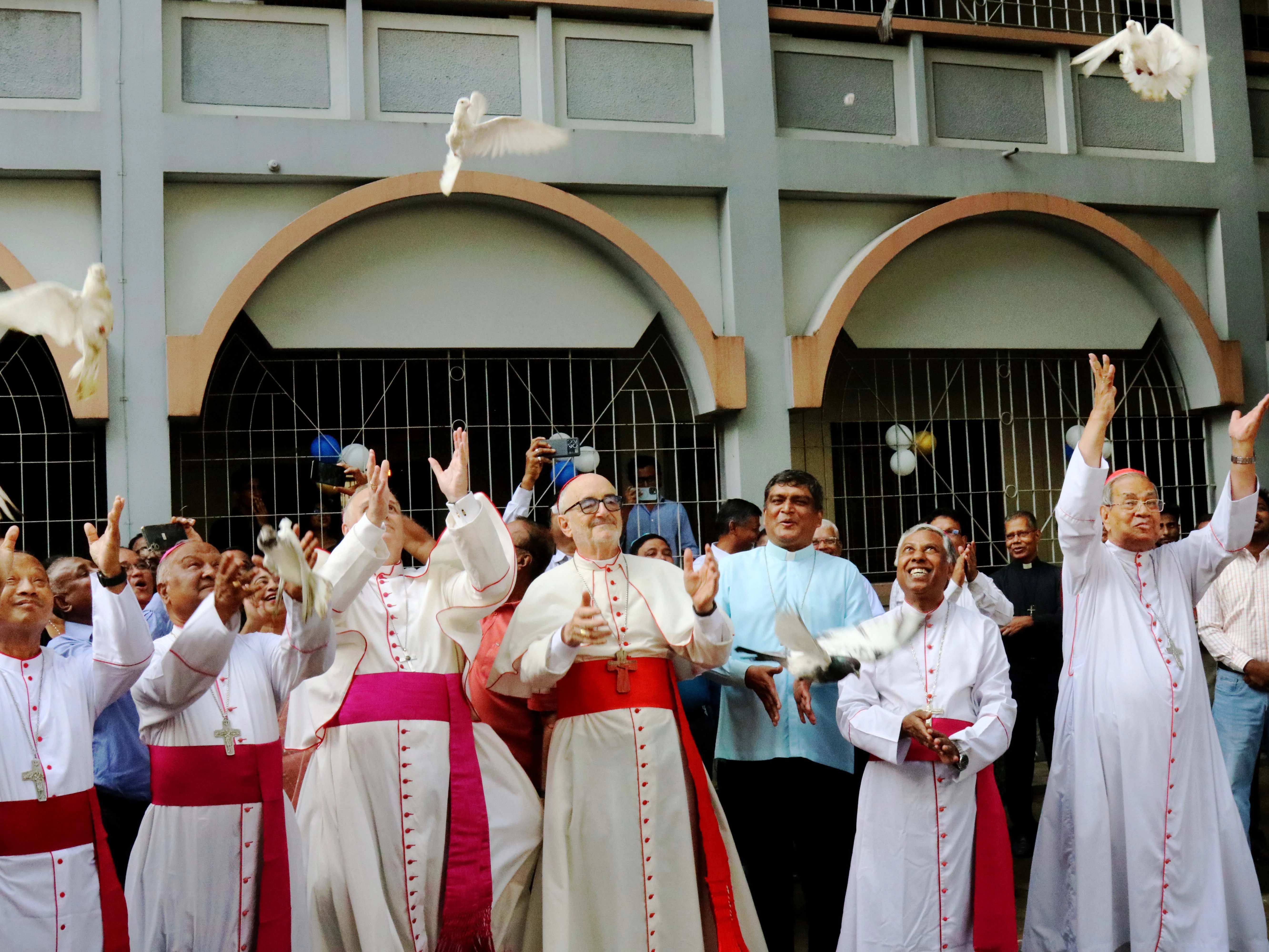 Cardinal Michael Czerny, SJ, presides over the inauguration of the 50th anniversary of the Episcopal Commission for Justice and Peace of the Catholic Bishops&rsquo; Conference of Bangladesh on Nov. 4, 2025, in Dhaka. Credit: Stephan Uttom Rozario