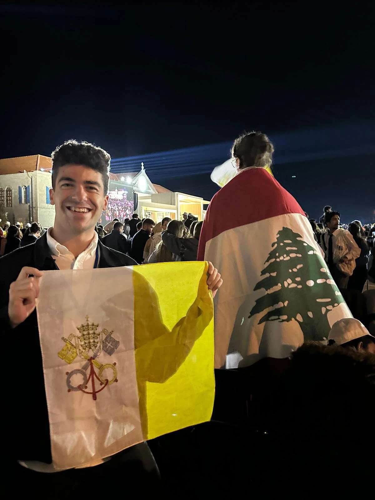 Joseph Karam is a young Lebanese-American who traveled to Lebanon for the first time for Pope Leo XIV&rsquo;s visit to the country Nov. 30 to Dec. 2, 2025. Credit: Photo courtesy of Joseph Karam