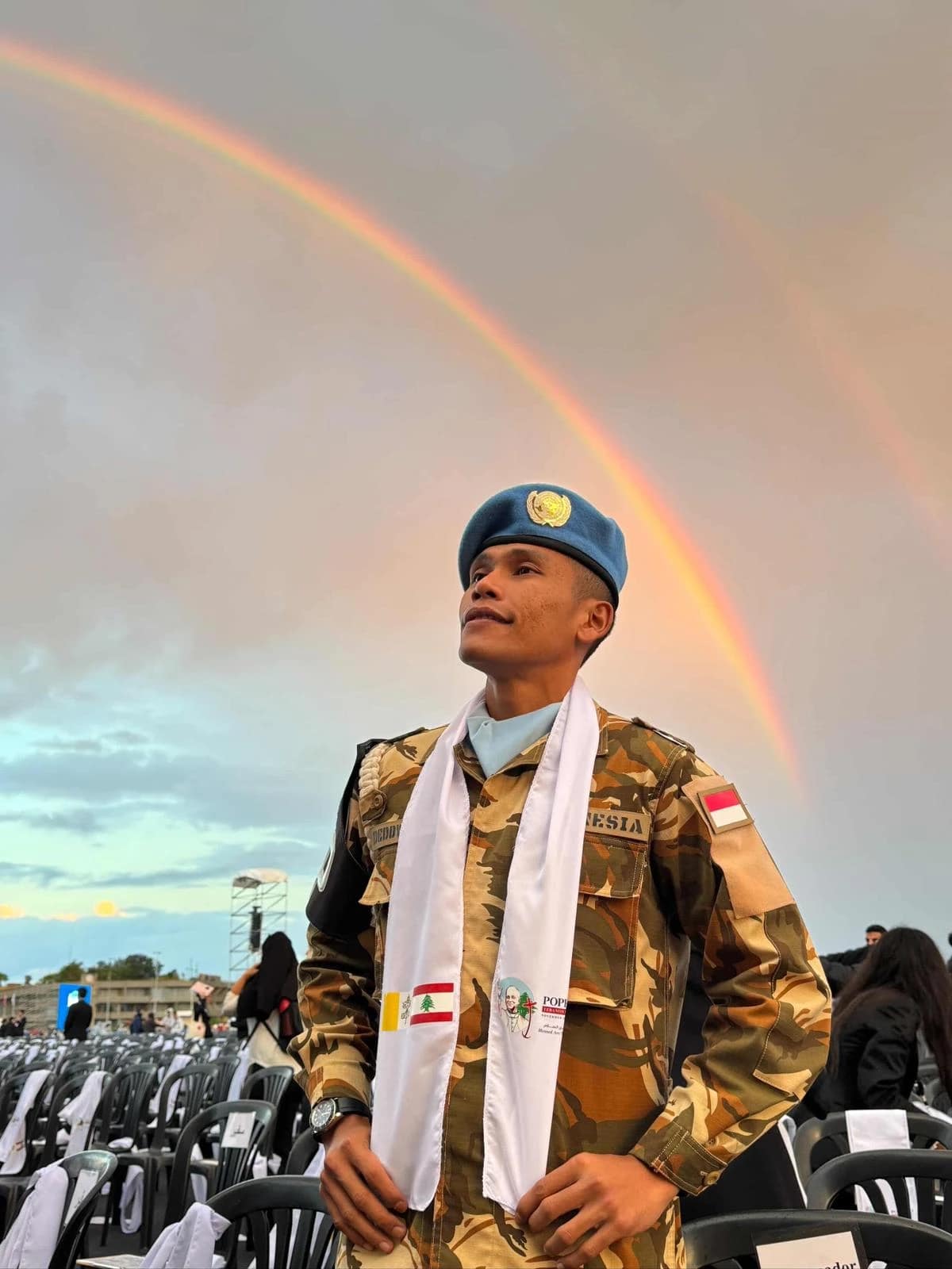 Indonesian members of UNIFIL, including Deddy Siahaan, the deputy commander, was present at the Mass with Pope Leo XIV in Lebanon on Dec. 2, 2025. A Christian from a predominantly Muslim country, Siahaan described attending the Mass with Pope Leo as &ldquo;an unforgettable moment&rdquo; and &ldquo;truly inspiring.&rdquo;. Credit: Photo courtesy of Deddy Siahaan