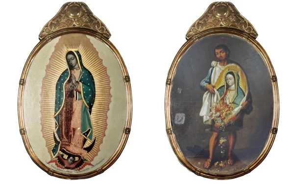 Front and back of the image of the Virgin of the Oath. Credit: Courtesy of the Metropolitan Cathedral of the Archdiocese of Mexico