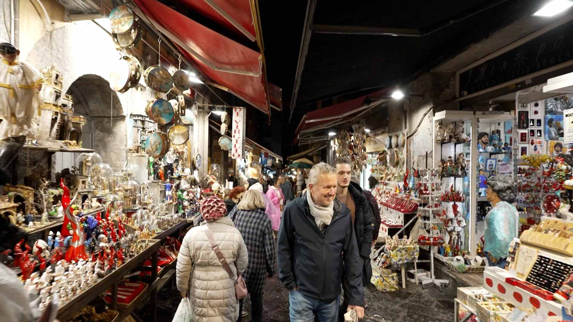 Bottega Ferrigno is located in the iconic “Christmas Alley,” part of the southern Italian city of Naples’ historic San Gregorio Armeno neighborhood. | Credit: Gianpiero Passalia/EWTN News