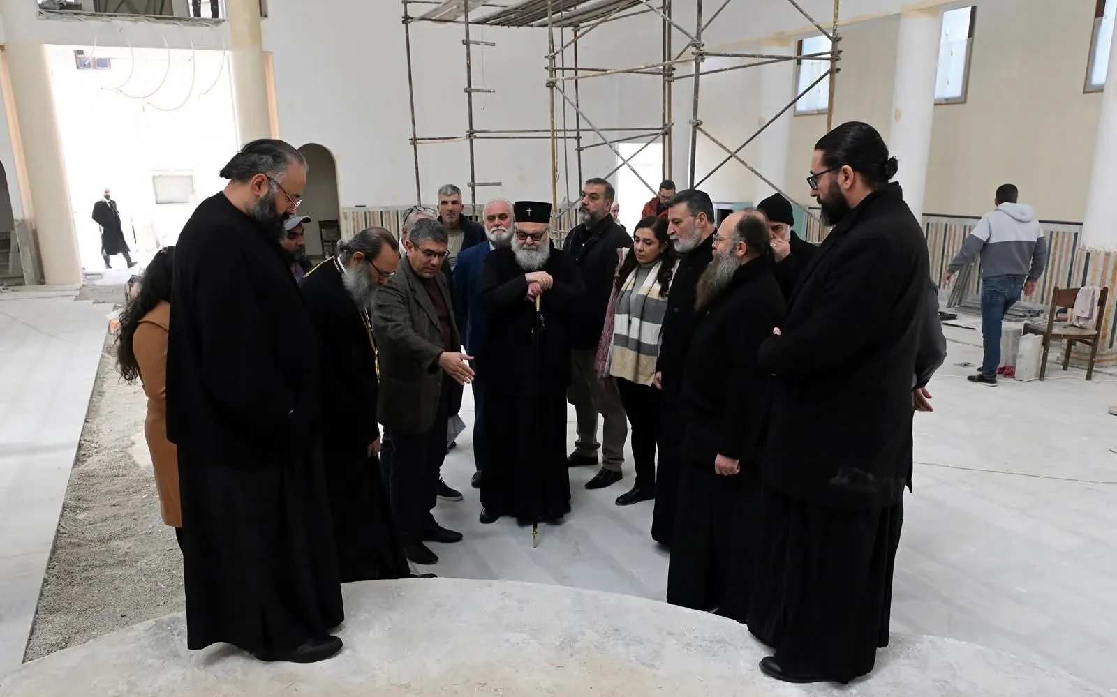 Patriarch John X visits Mar Elias Church in Doueilaa, Damascus. Credit: Greek Orthodox Patriarchate of Antioch and All the East