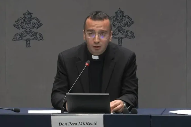 “When I began hearing the confessions of the faithful, I understood that there can be no inner peace without forgiveness," said Father Pero Miličević.| Credit: Vatican Media