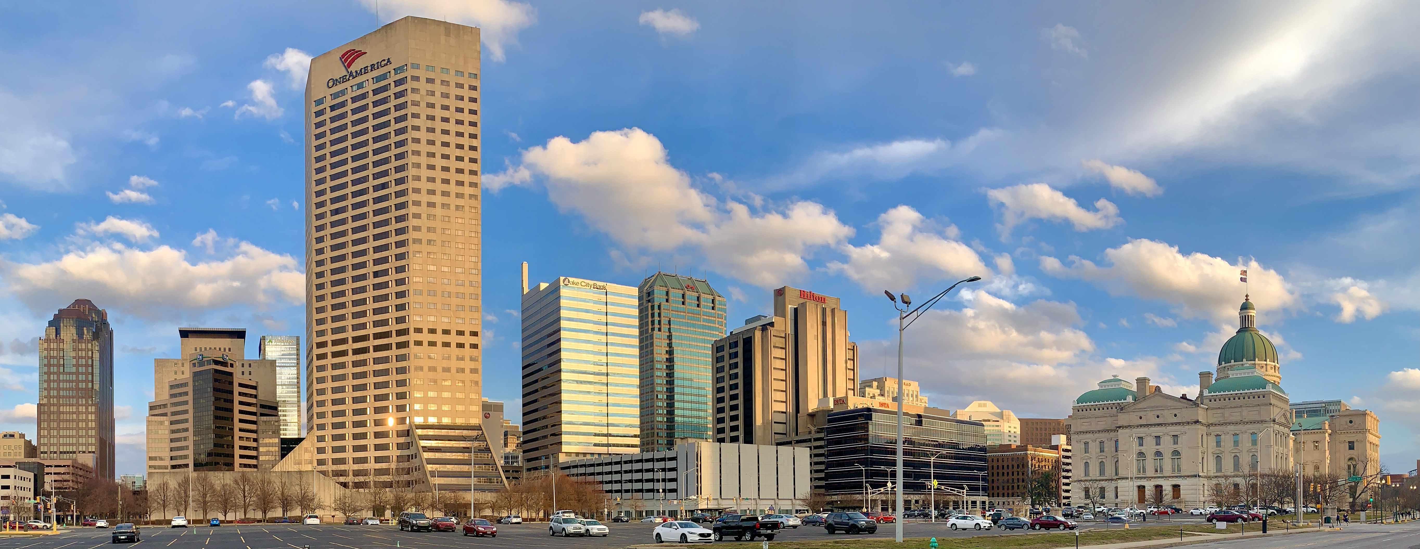 Downtown Indianapolis is seen on March 10, 2021. | Credit: John McDonnell/The Washington Post/Getty Images