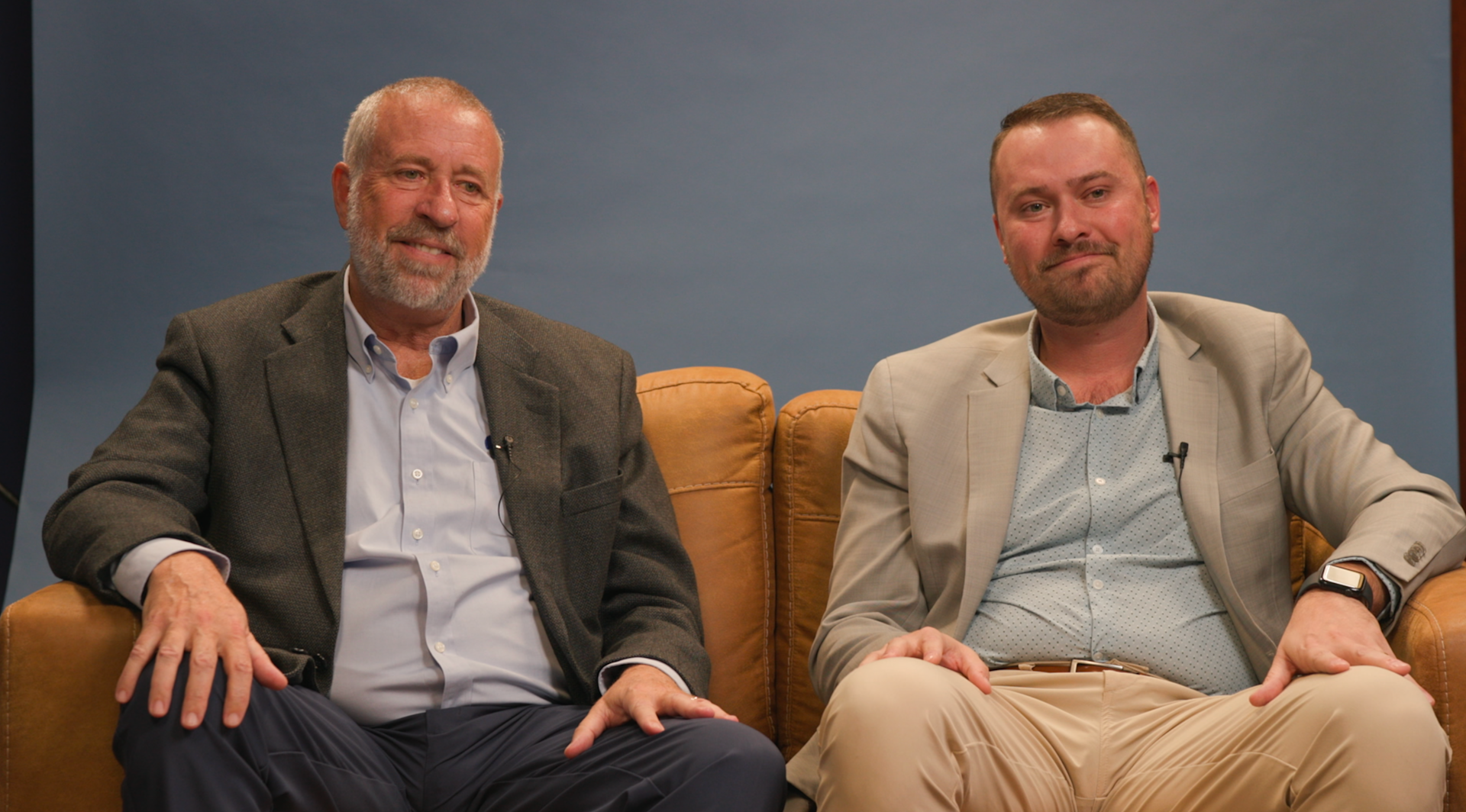 Left to right: Curtis Martin, founder of FOCUS, and his son, Brock Martin, vice president of parish outreach at FOCUS, sit down for an interview with CNA on Dec. 10, 2025. | Credit: Francesca Fenton/EWTN News