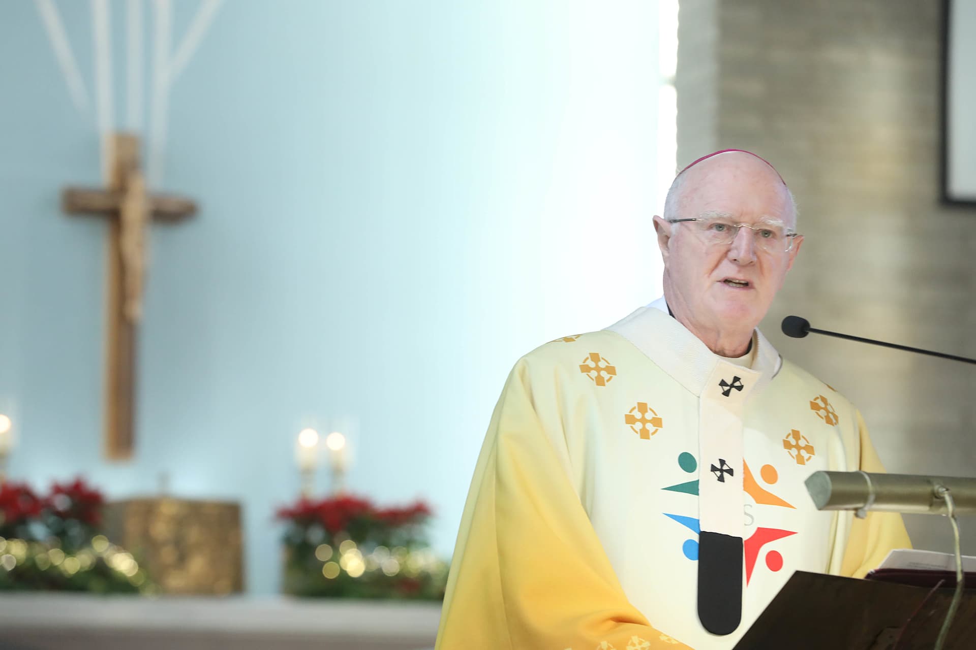 In his New Year's Day homily at Newtownpark Avenue Church in Dublin, Archbishop Dermot Farrell called upon Ireland’s politicians to show leadership in promoting peace and in how they communicate and articulate it. Credit: John McElroy