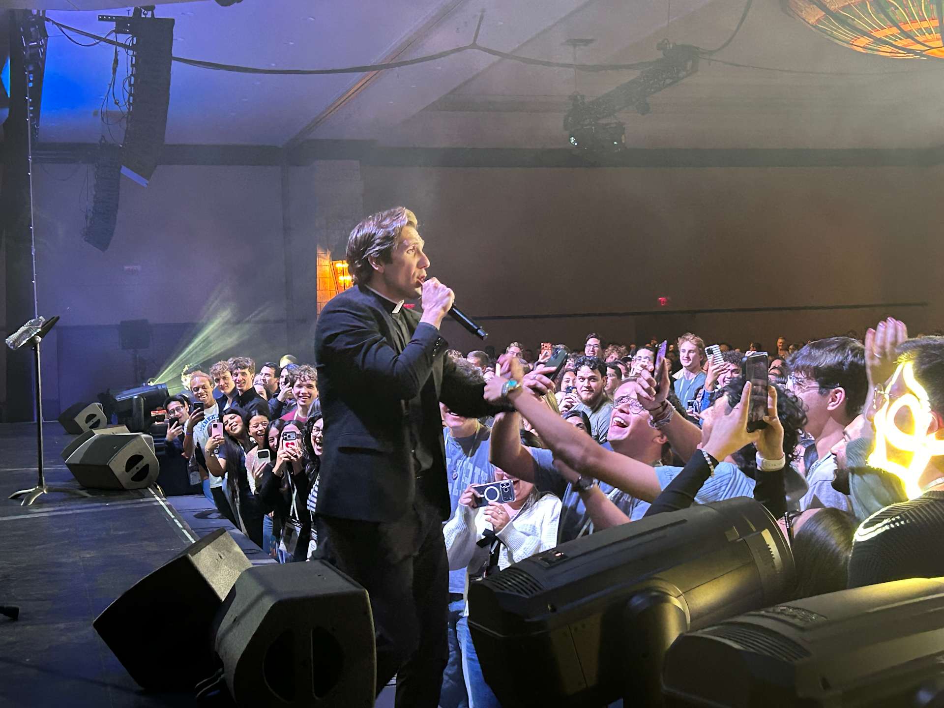 Father David Michael Moses addresses SEEK 2026 in Texas on Jan. 2, 2026. | Credit: Amira Abuzeid/CNA