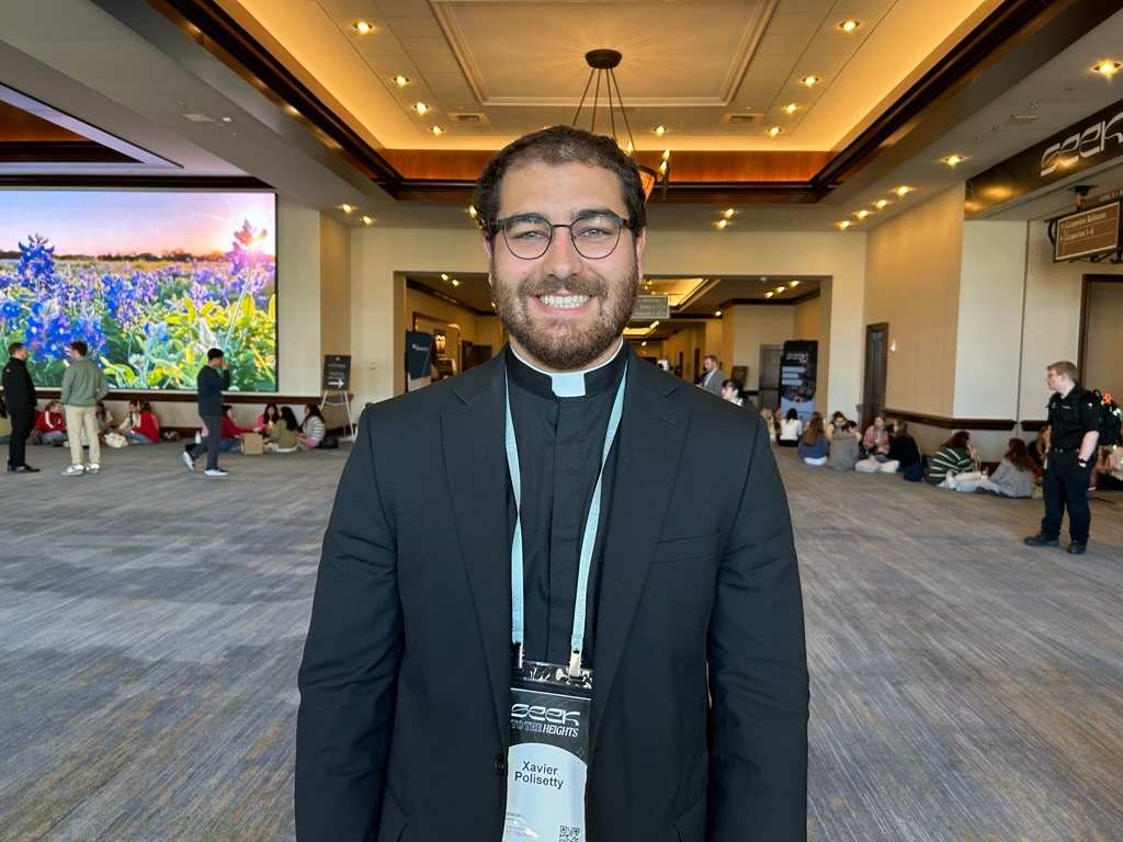 Xavier Polisetty, a seminarian for the Diocese of Fort Worth from Grapevine, Texas, attends SEEK 2026 on Jan. 2, 2026. | Credit: Amira Abuzeid/CNA