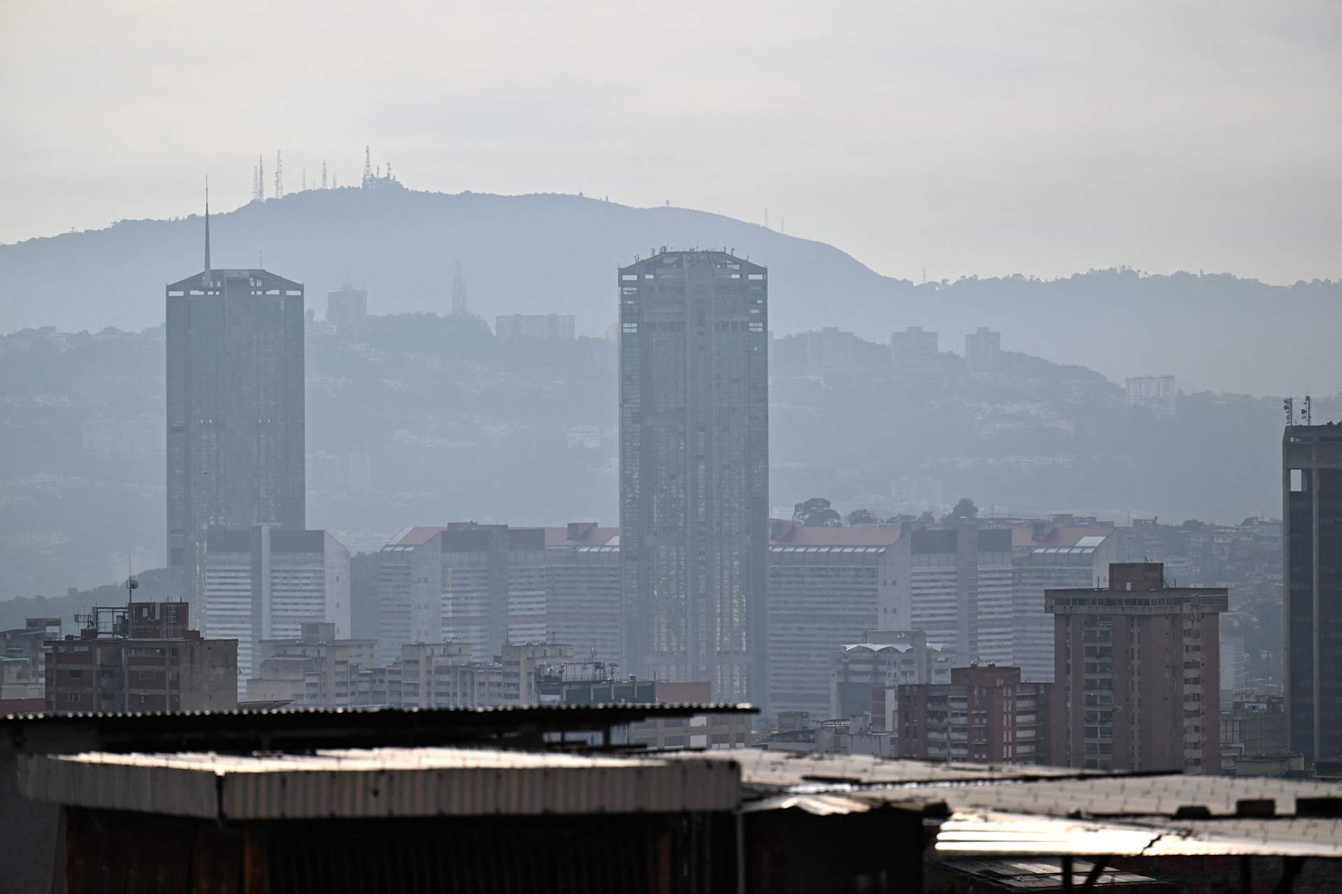 Caracas is seen after U.S. strikes on Saturday, Jan. 3, 2026. Credit: JUAN BARRETO / Getty Images