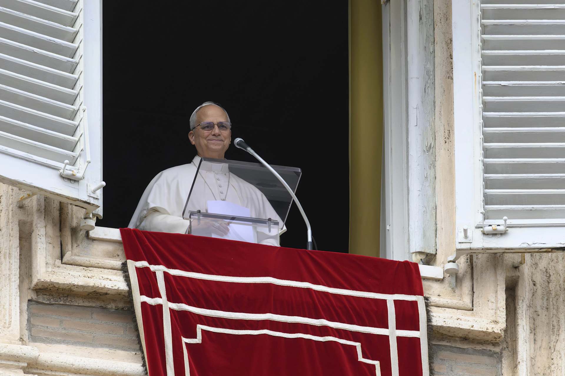 Pope Leo XIV addresses pilgrims gathered in St. Peter’s Square at the Vatican for the recitation of the Angelus on Jan. 4, 2026. | Credit: Vatican Media