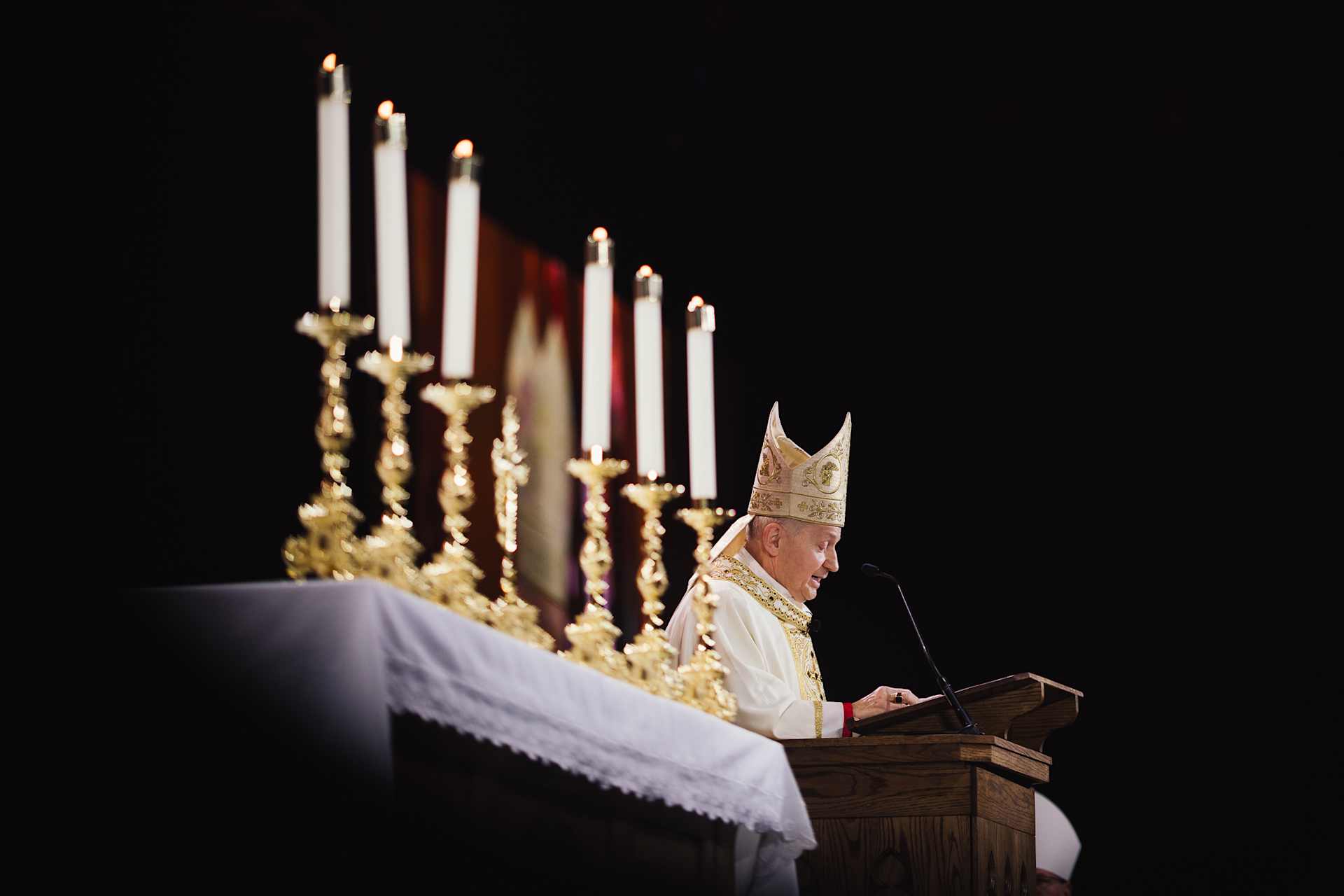 Bishop Thomas Paprocki of the Diocese of Springfield, Illinois, celebrates the closing Mass at the SEEK conference in Columbus, Ohio, on Jan. 5, 2026. | Credit: Courtesy of FOCUS?w=200&h=150