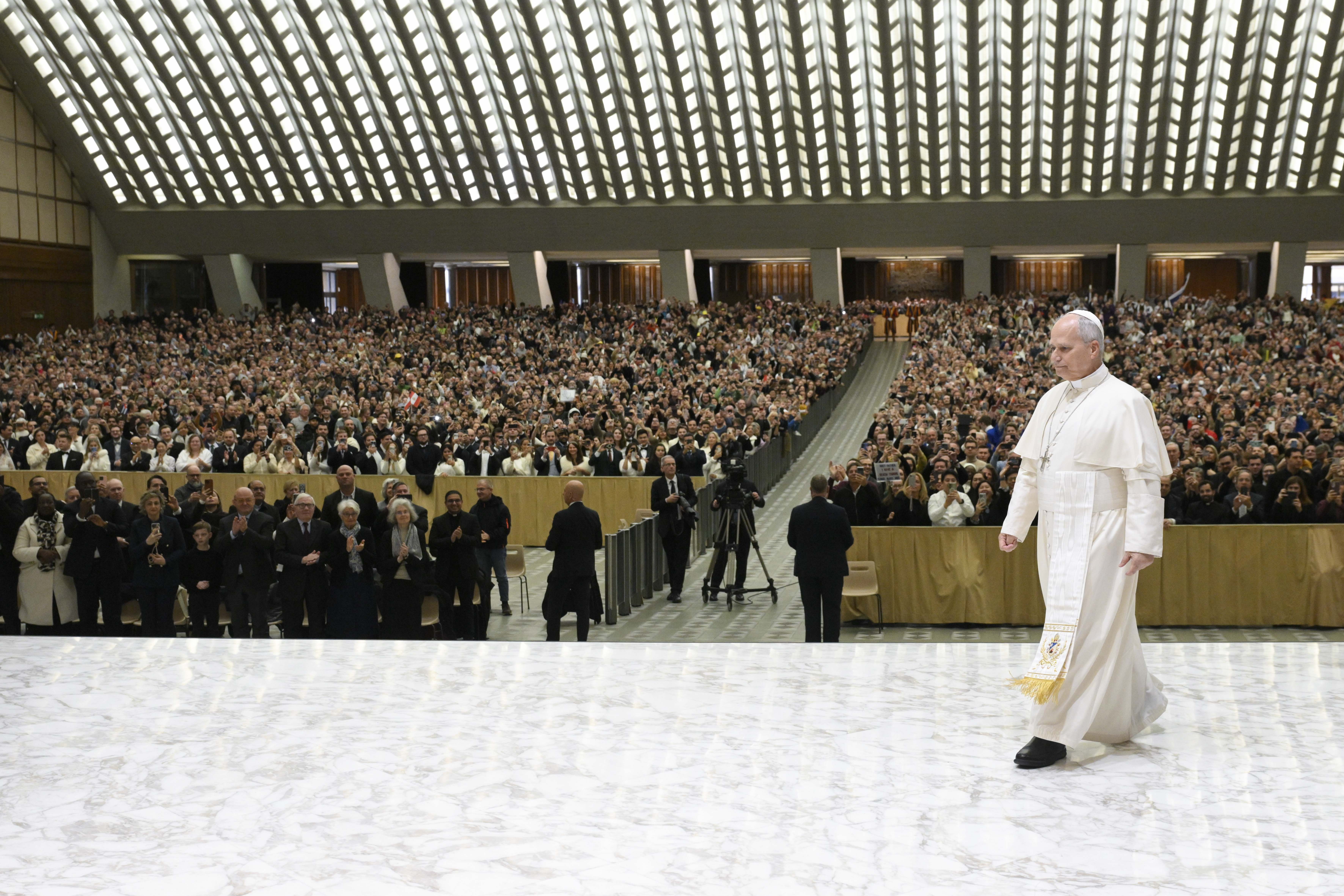 Pope Leo XIV urges making time ‘to speak with God’