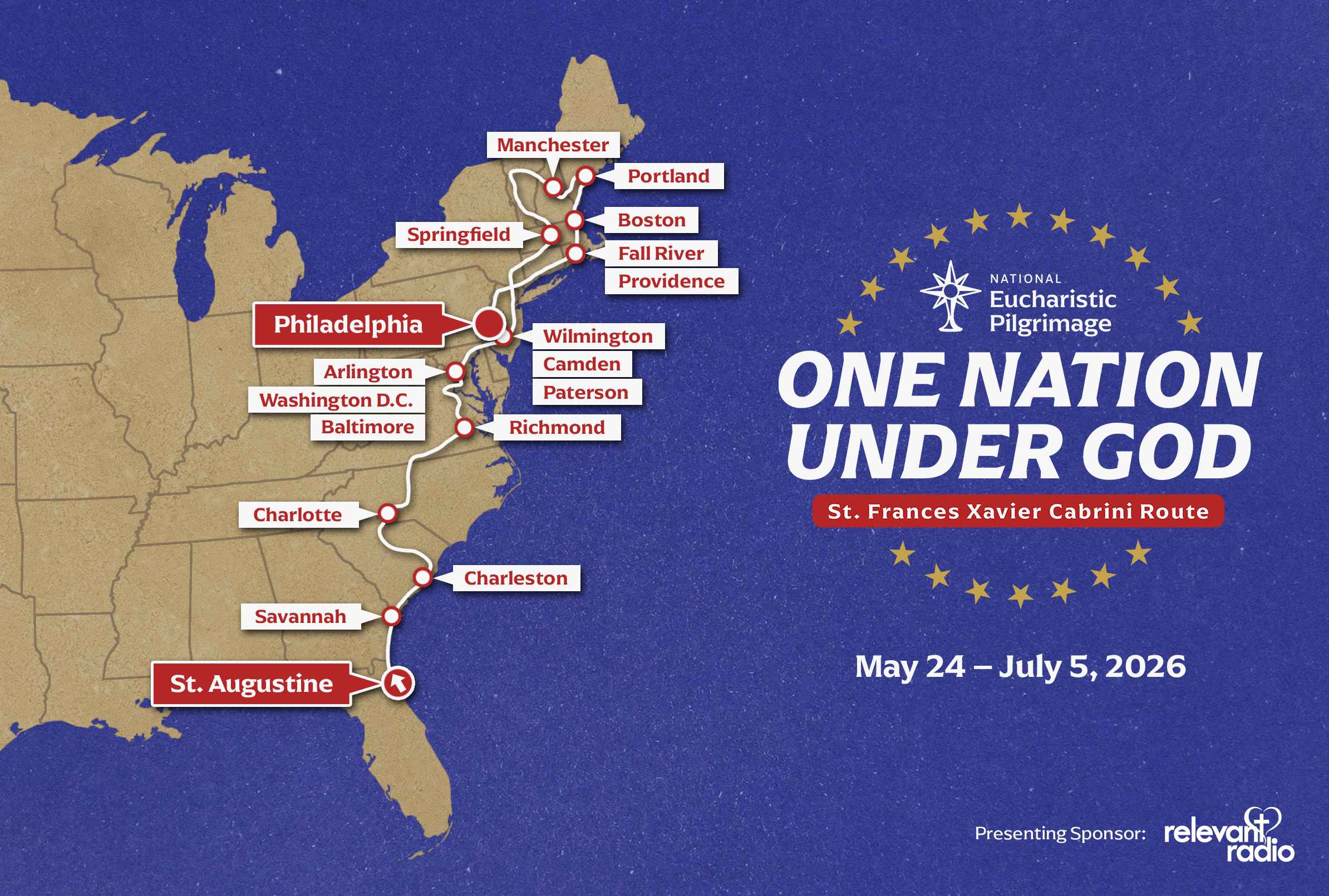 Map of the 2026 National Eucharistic Pilgrimage route. | Credit: Courtesy of the National Eucharistic Congress?w=200&h=150