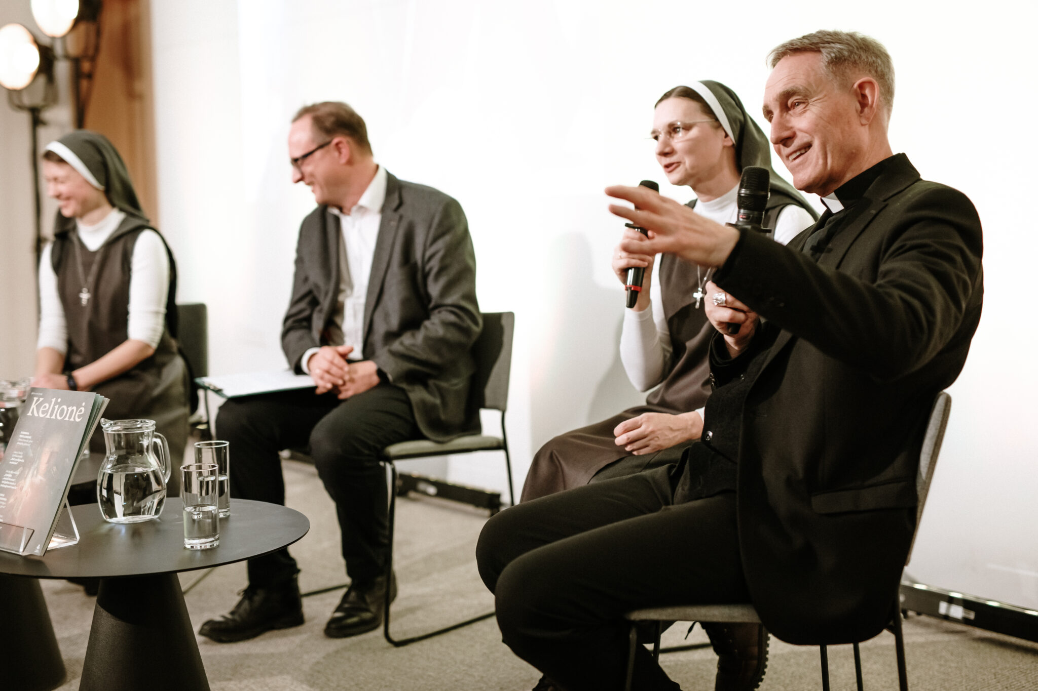 Archbishop Georg Gänswein speaks at an event hosted by the Catholic magazine Kelionė at the Lithuanian National Library in Vilnius, Lithuania, on Jan. 7, 2026. | Credit: L. Macevicienes/Zurnalaskelione.lt