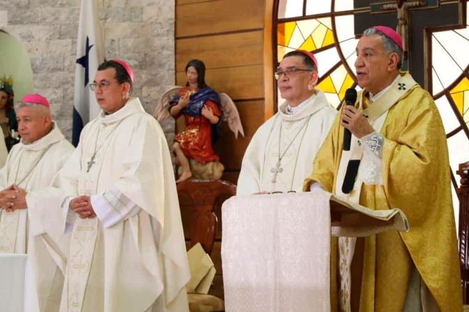 Bishops of Panama at a Mass during their 224th ordinary assembly. | Credit: Panamanian Bishops’ Conference