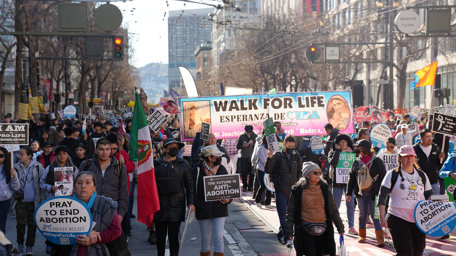 The Walk for Life West Coast in downtown San Francisco is in its 22nd year and has drawn crowds as large as 50,000 in past years. | Credit: Francisco Valdez