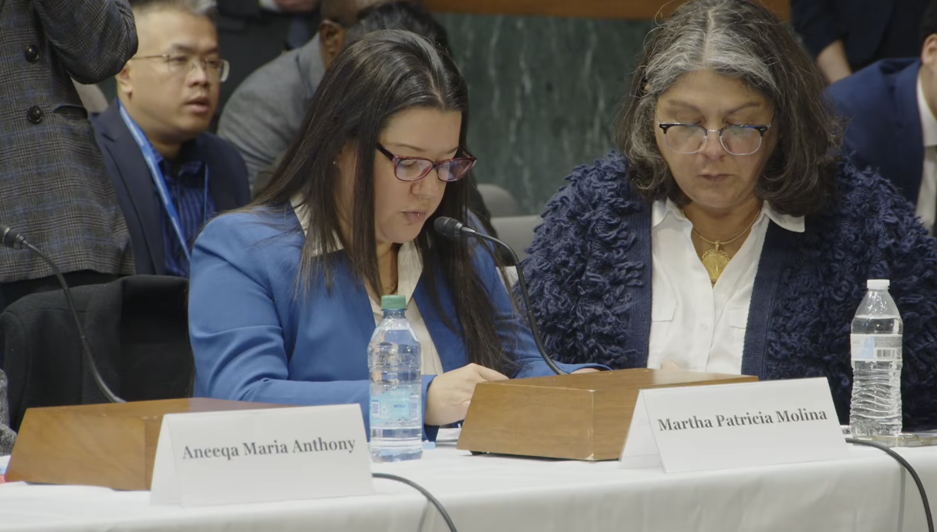 Martha Patricia Molina, a Nicaraguan lawyer and Catholic researcher, urges the U.S. Commission on International Religious Freedom (USCIRF) to “return your eyes to Nicaragua” at a Jan. 13, 2026, hearing. | Credit: Tessa Gervasini/CNA