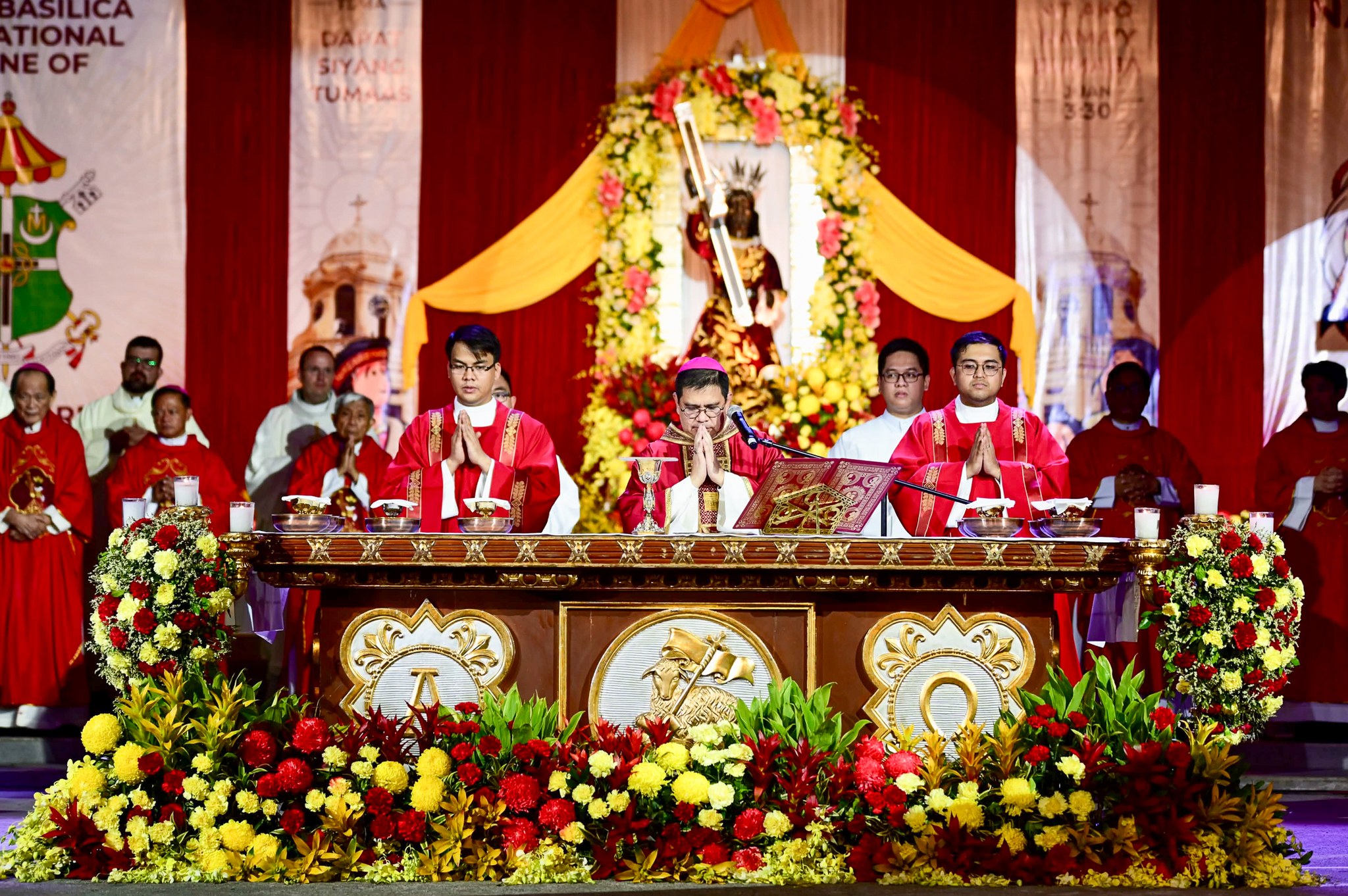 Bishop Rufino Sescon Jr. of the Diocese of Balanga celebrates Mass at the annual feast of the Black Nazarene at Quirino Grandstand in Manila, Philippines, on Jan. 9, 2026. | Credit: CBCP News