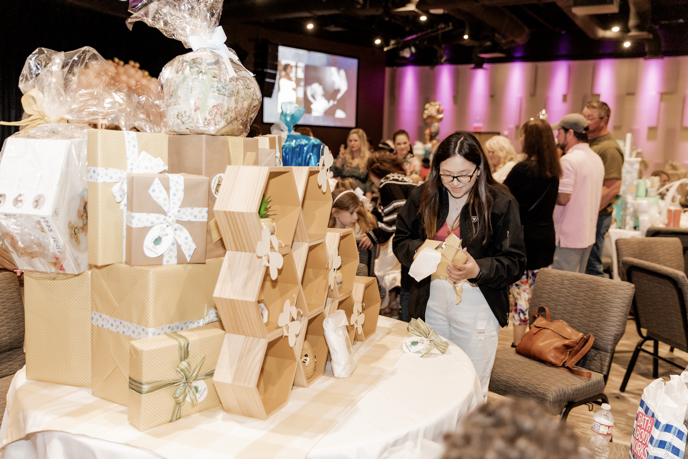 A woman receives a baby shower at her local church through Embrace Grace. | Credit: Embrace Grace