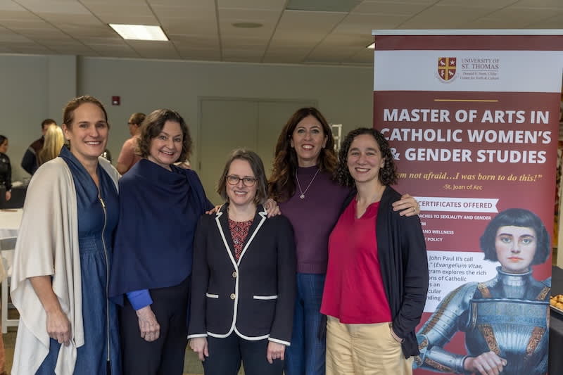 Keynote speakers at “The Beauty of Truth: Navigating Society Today as a Catholic Woman” conference, held Jan. 9-10, 2026, in Houston (left to right): Erika Bachiochi, Mary Eberstadt, Angela Franks, Pi...