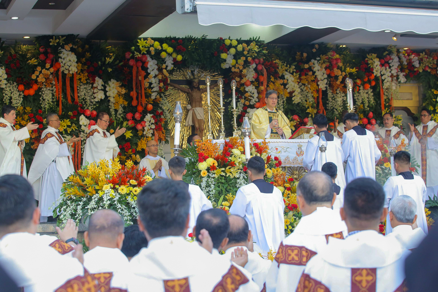 Archbishop Alberto S. Uy of Cebu presides over the 461st feast of Santo Ni&ntilde;o in Cebu, central Philippines, on Jan. 18, 2026. | Credit: Archdiocese of Cebu