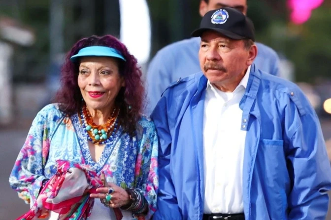 Daniel Ortega, dictator of Nicaragua, and his wife and co-president, Rosario Murillo. | Credit: Council of Communication and Citizenship of the Government of Nicaragua (CC0 1.0)