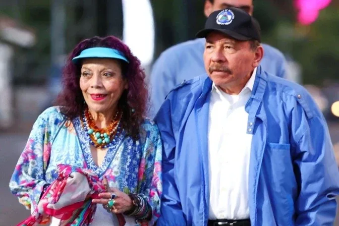 Daniel Ortega, dictator of Nicaragua, and his wife and co-president, Rosario Murillo. | Credit: Council of Communication and Citizenship of the Government of Nicaragua (CC0 1.0)