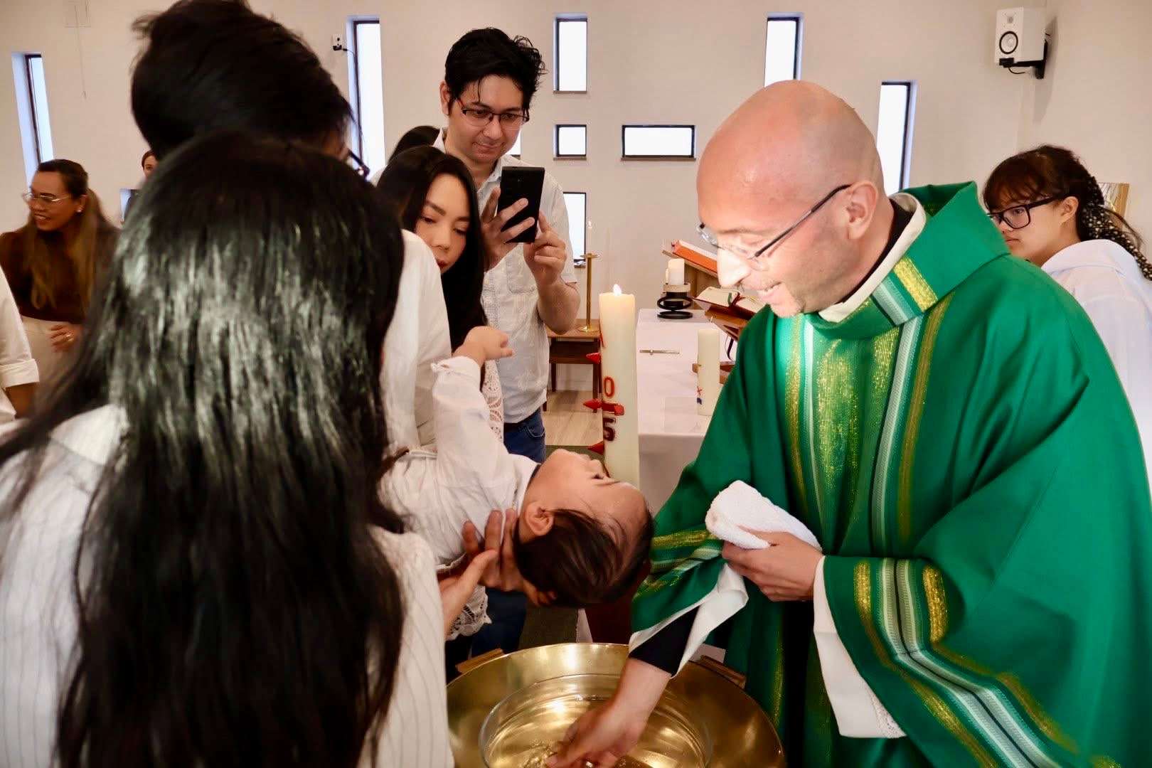 Father Tomaž Majcen celebrates daily Mass at Christ the King Church in Nuuk, Greenland, and he frequently travels to other towns to minister to the faithful scattered across the territory. | Credit: Photo courtesy of Father Tomaž Majcen