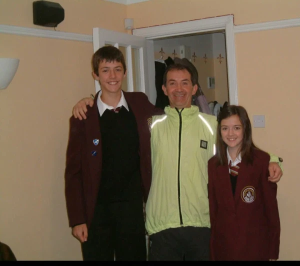Joe Wilson with his father and his sister, Angela. | Credit: Joe Wilson Association