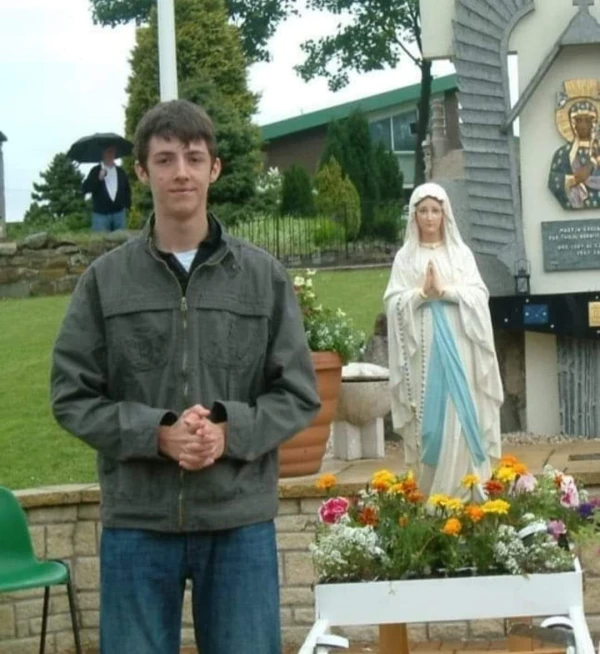 Joe on one of his visits to Carfin Grotto. | Credit: Joe Wilson Association