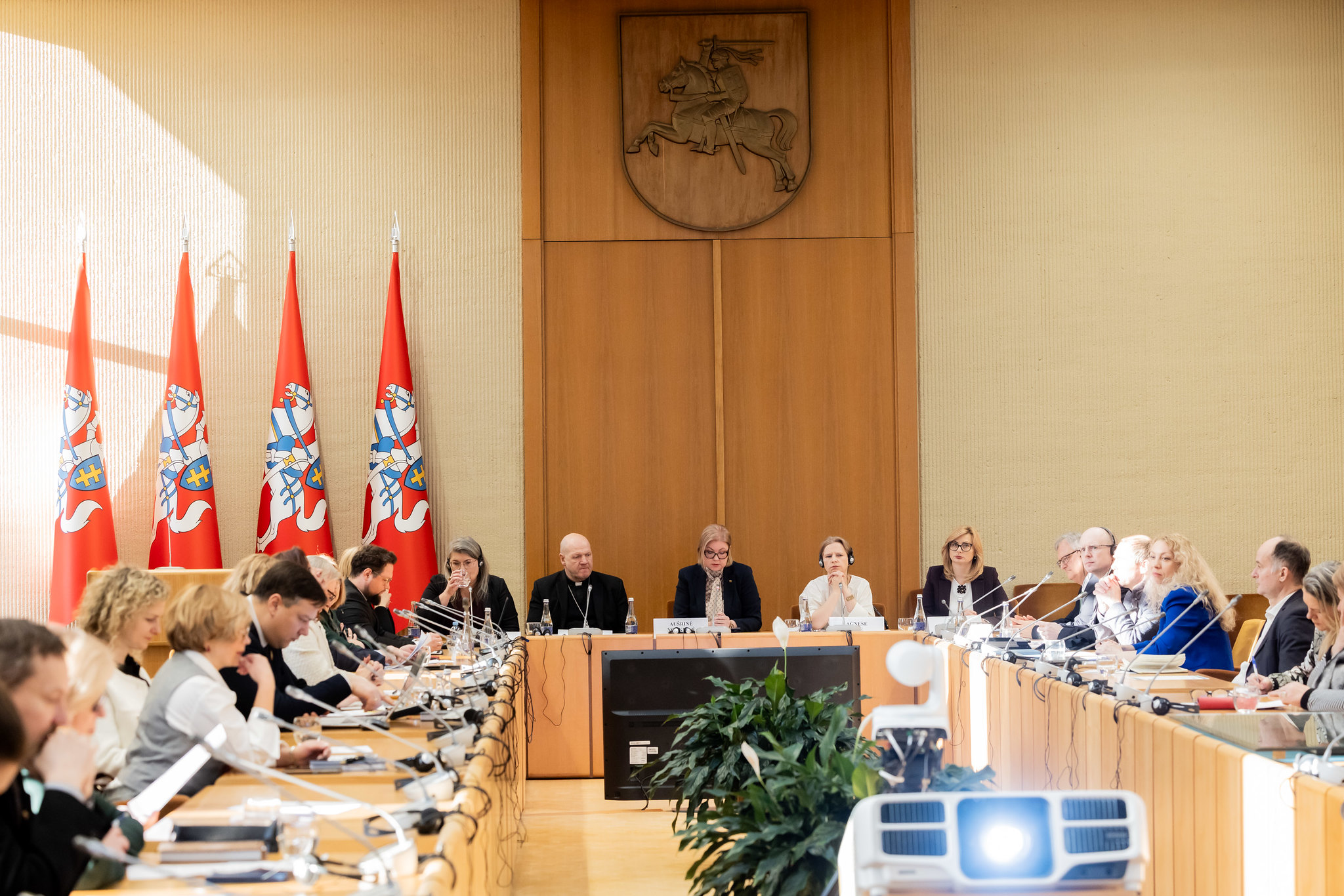 Participants attend a conference on Europe's declining birth rates in Lithuania's Parliament on Tuesday, Jan. 14, 2026. | Credit: Lithuanian Parliament/Olga Posaškova