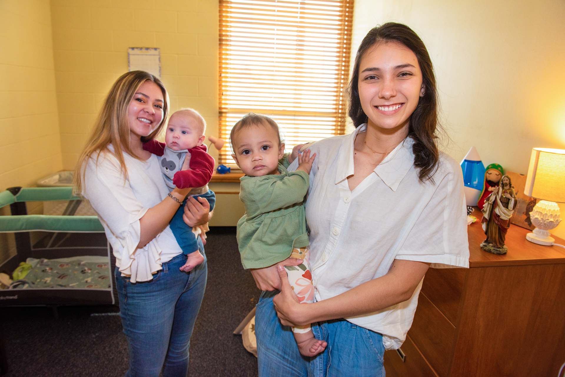 University of Mary student moms involved with the St. Teresa of Calcutta Community for Mothers, University of Mary's program for moms. | Credit: Photo courtesy of University of Mary