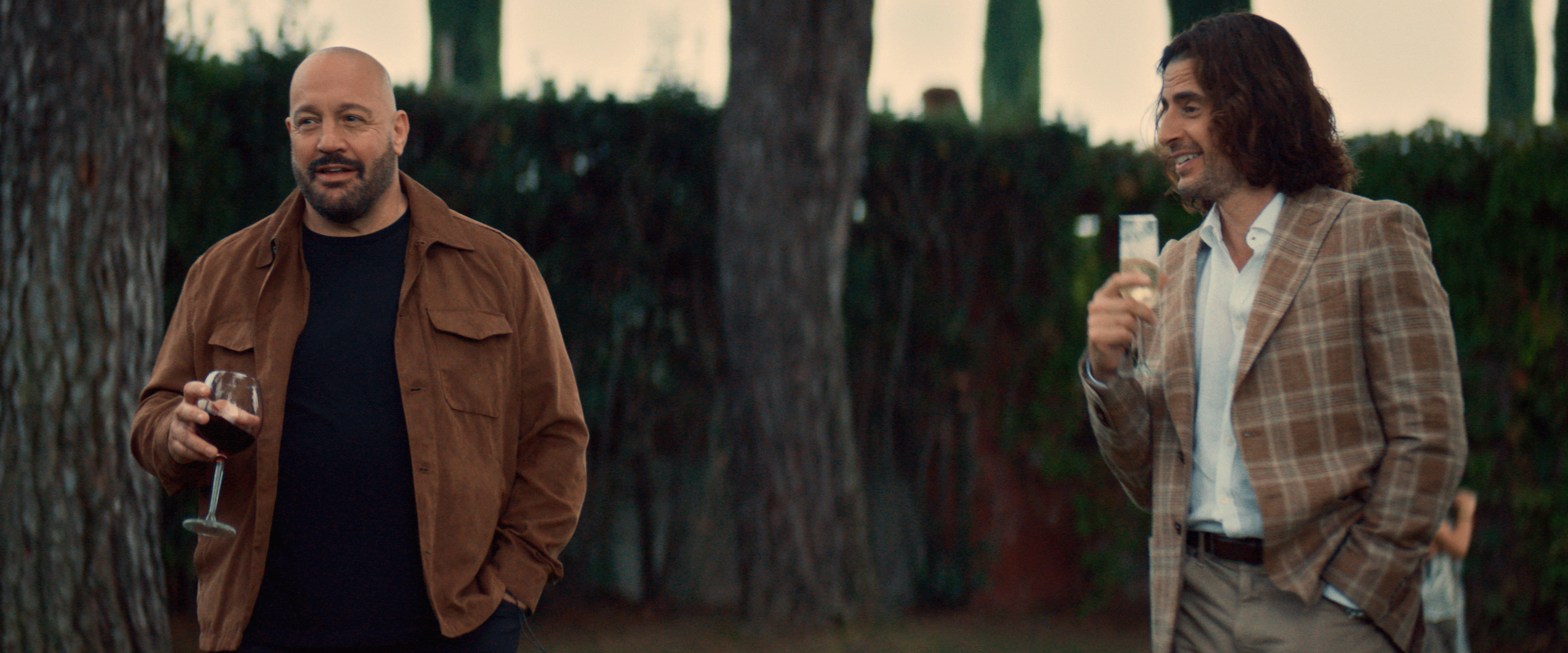 Kevin James and Jonathan Roumie in &ldquo;Solo Mio.&rdquo; | Credit: Angel Studios