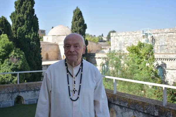 Father Frans Bouwen, a missionary of the Society of Missionaries of Africa, has been in Jerusalem for more than 40 years. | Credit: Photo courtesy of Father Frans Bouwen