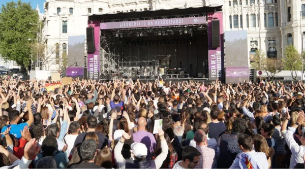 Thousands attended &ldquo;The Resurrection Festival&rdquo; organized by the Catholic Association of Propagandists in Madrid. | Credit: ACdP