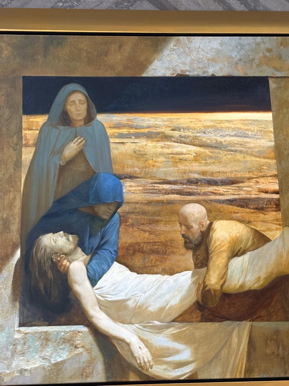 The Vatican held an international competition in December 2023, from which this young painter was selected. | Credit: Victoria Cardiel/EWTN News