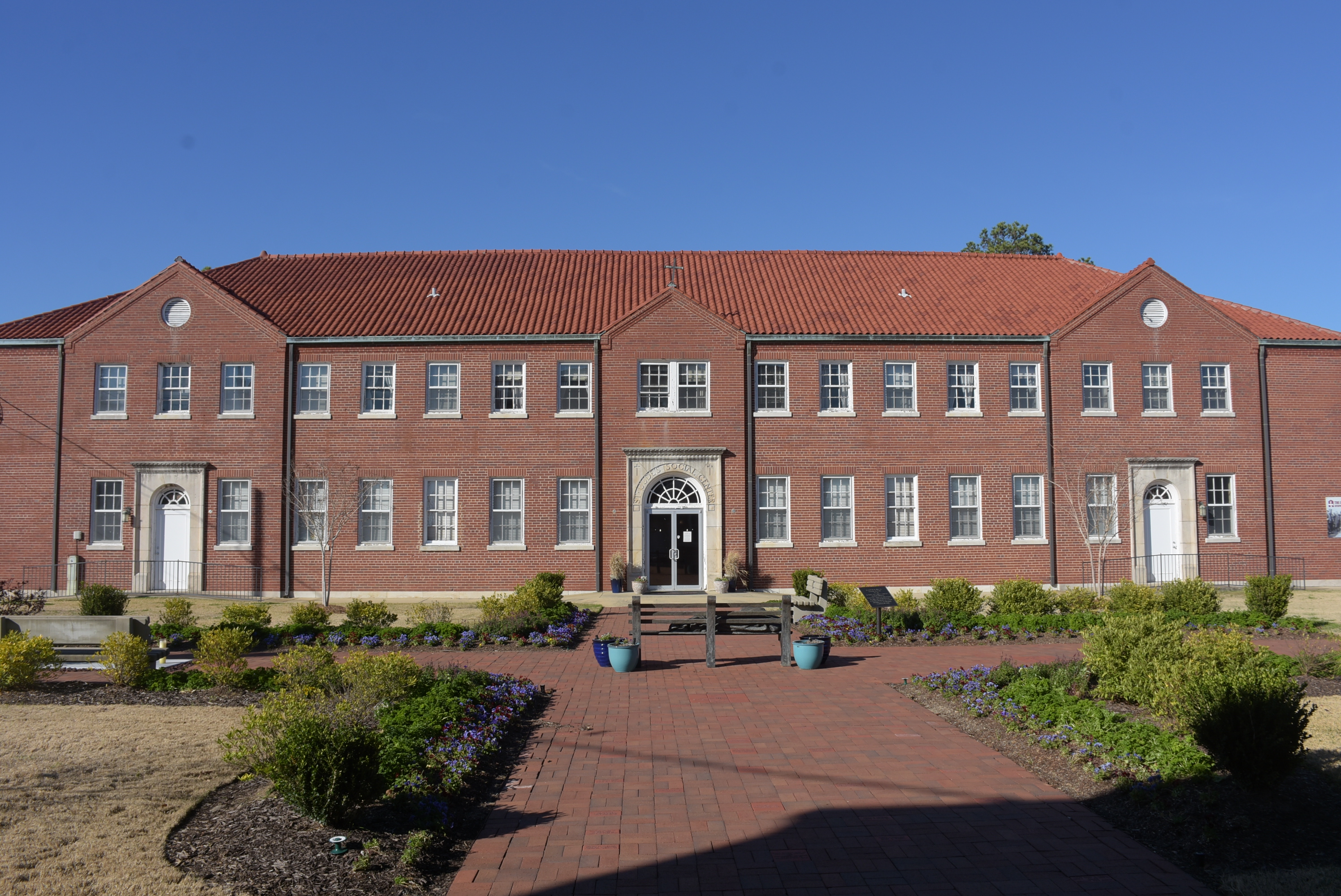 The &ldquo;Social Center&rdquo; on the campus of the City of St. Jude. | Credit: Photo courtesy of the City of St. Jude
